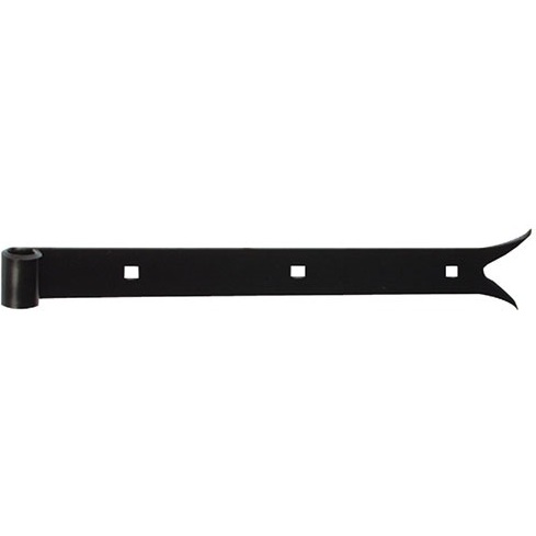 Penture bout queue de carpe - D14 - L : 600 mm - 35 x 4 mm - noir