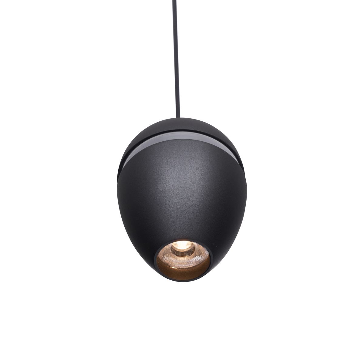 Railsysteem met 10 lampen zwart 1-fase - Magnetic Eggy Puk
