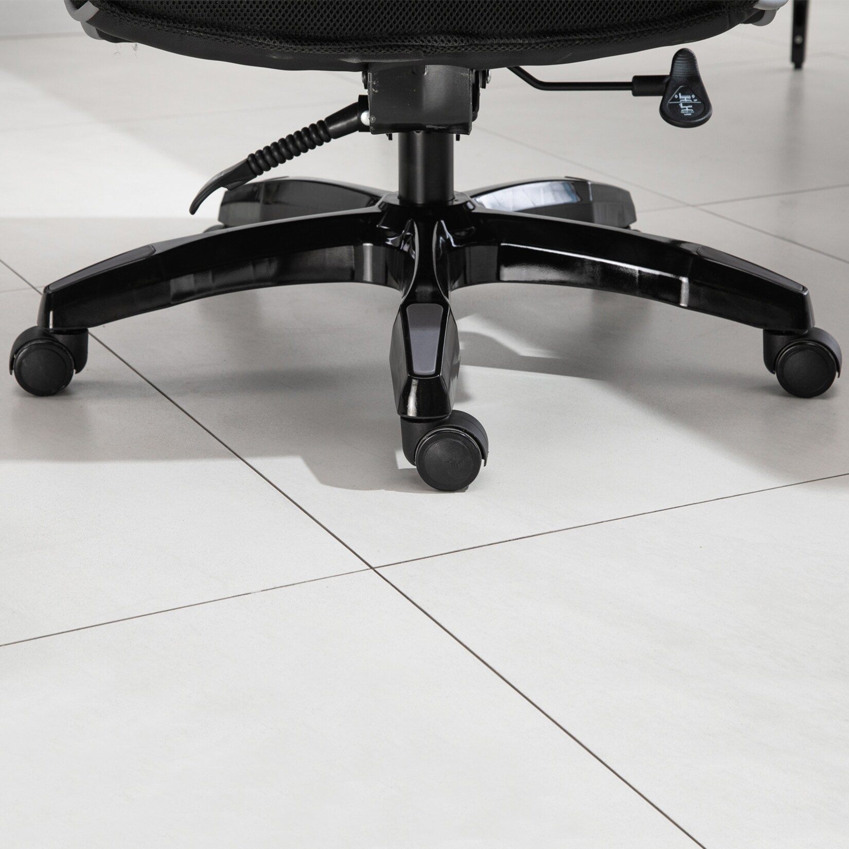 Vinsetto Bürostuhl  ergonomisch schwarz 66,5 x 55 x 123-129 cm (BxLxH)