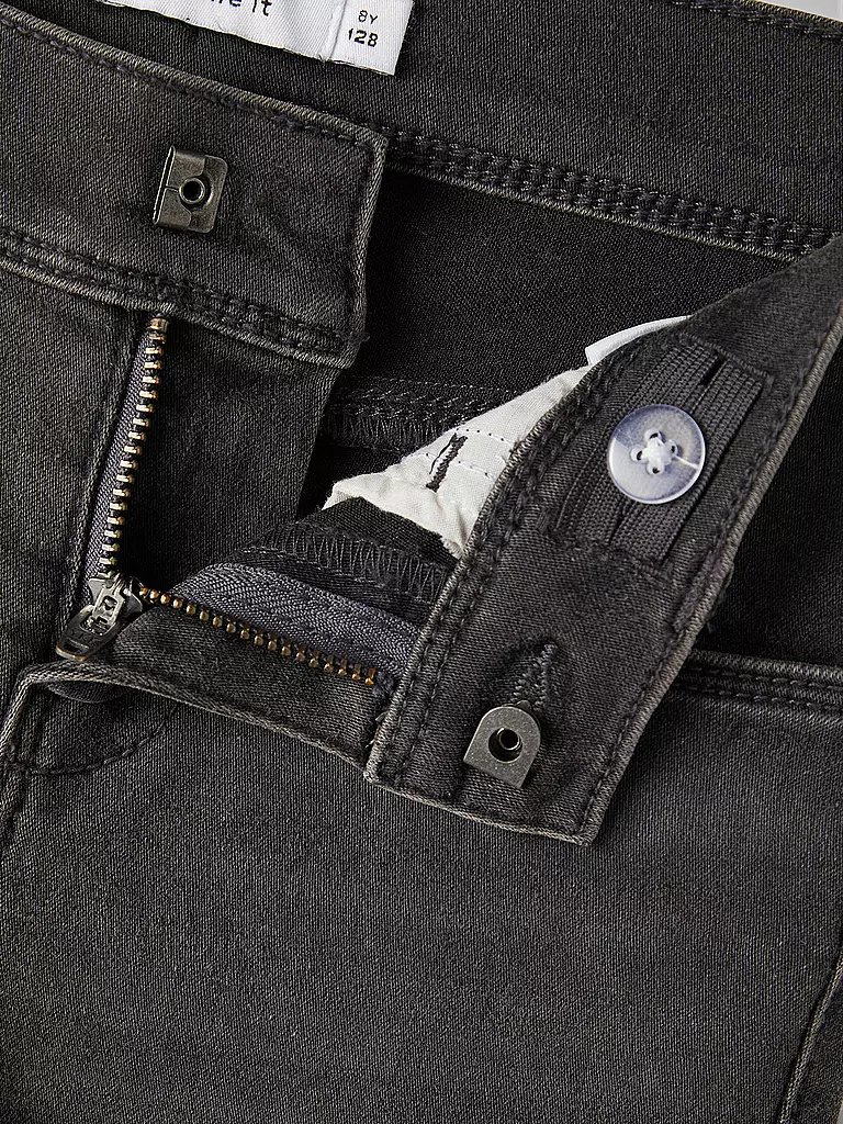NAME IT Mädchen Jeans Slim Fit NKFPOLLY grau