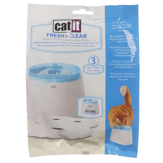 Recharge filtre fontaine 2L : Blanc L17xH22xP2,90cm