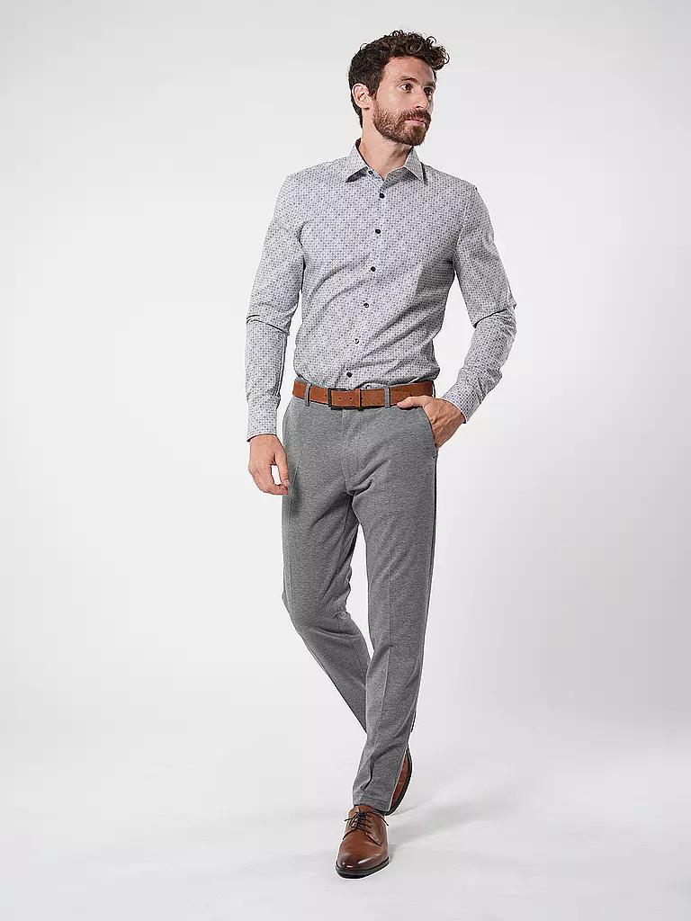 OLYMP NO.6 Hemd Super Slim braun