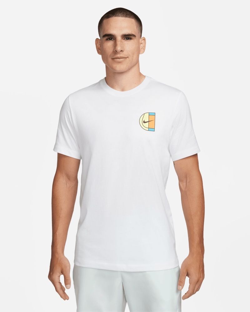 T-shirt de tennis Nike NikeCourt Blanc pour homme