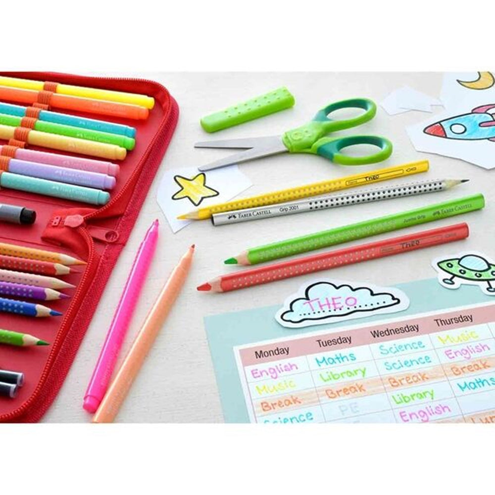 Faber Castell Grip Tusser 10 Farver Neon/Pastel - Faber-Castell