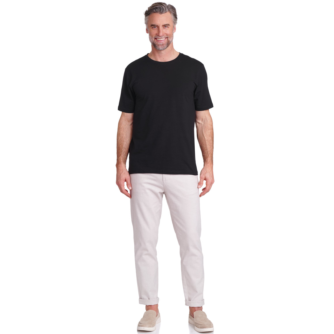 VanVaan Herren T-Shirt mit Rundhalsausschnitt schwarz