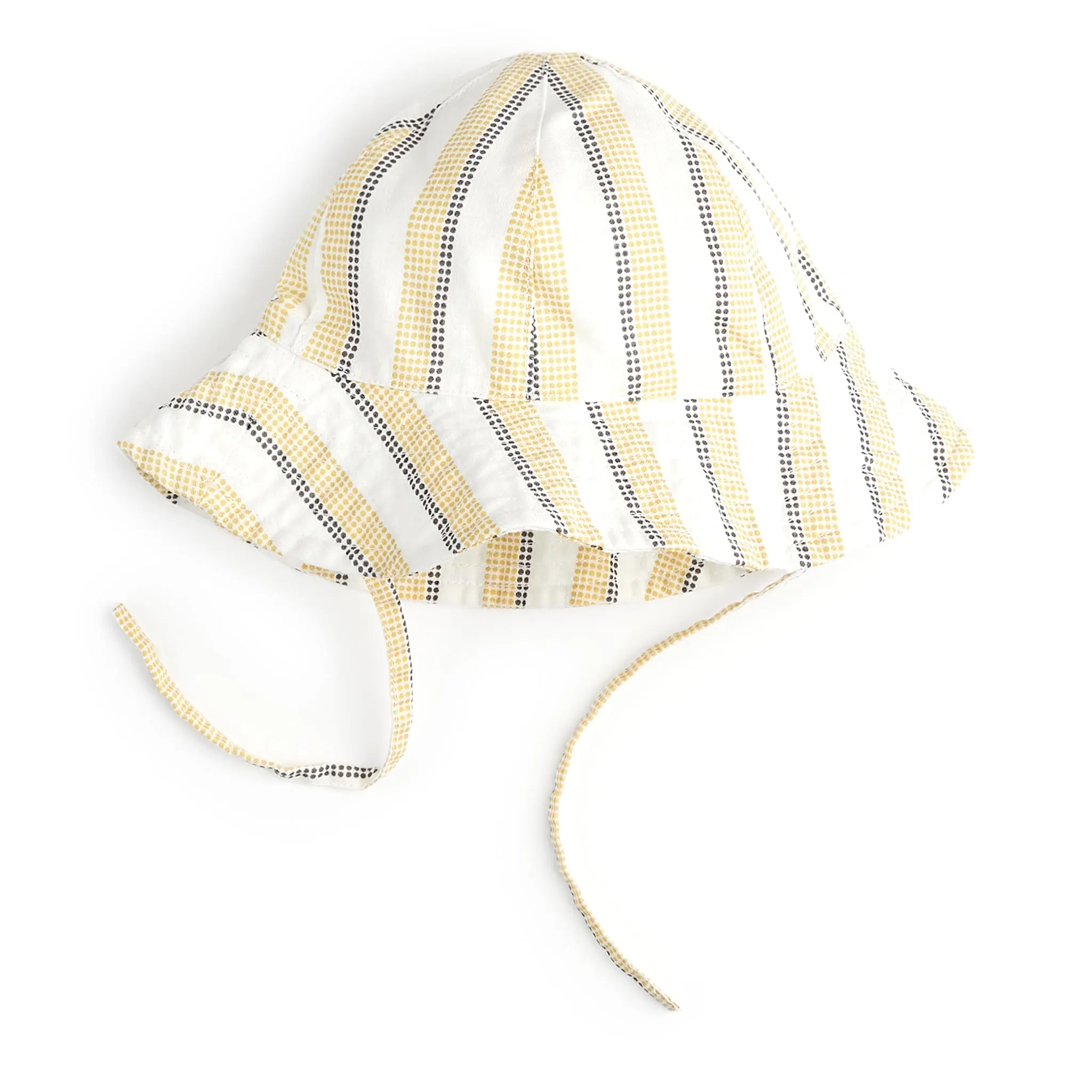 Firsts par Petit Lem Chapeau Rayé Citron 0-24mois