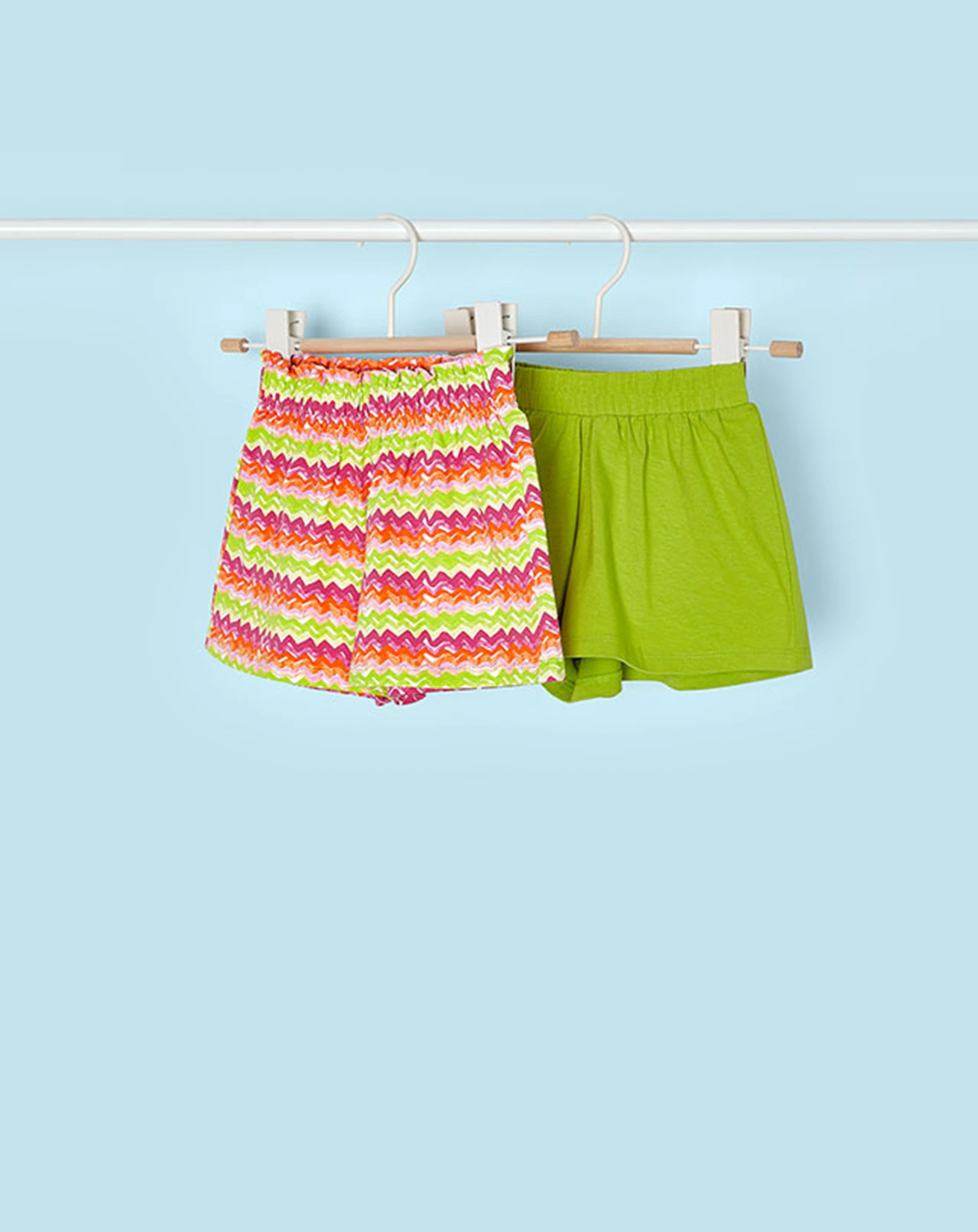 Shorts SUMMER 2er-Set in grün/bunt