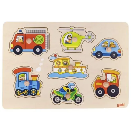 goki Steckpuzzle Verkehrsmittel