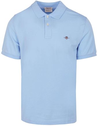 Gant Shield Piqué Poloshirt Lichtblauw 2210-468 kopen