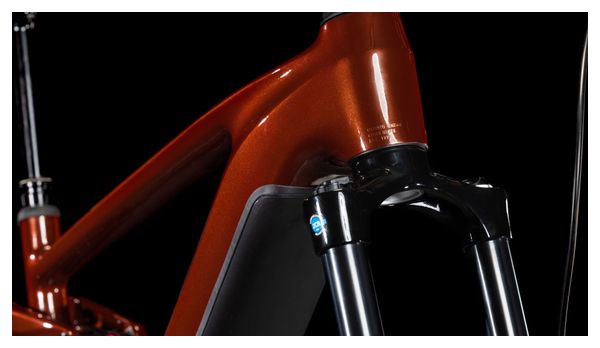VTT Électrique Tout-Suspendu Cube Stereo Hybrid One44 Pro 800 Shimano Cues 11V 800 Wh 27.5'' Rouge Bourbon 2025