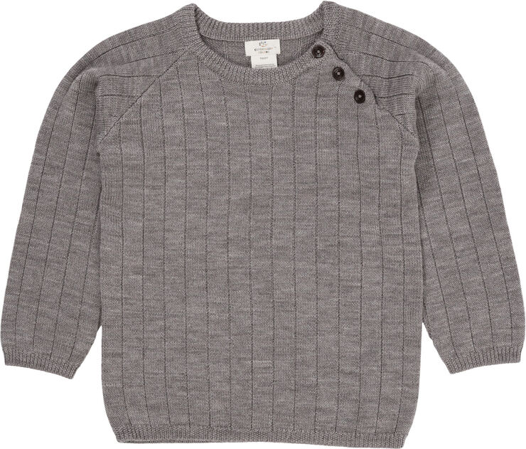 Copenhagen Colors MERINO KNITTED BLOUSE Natural melange