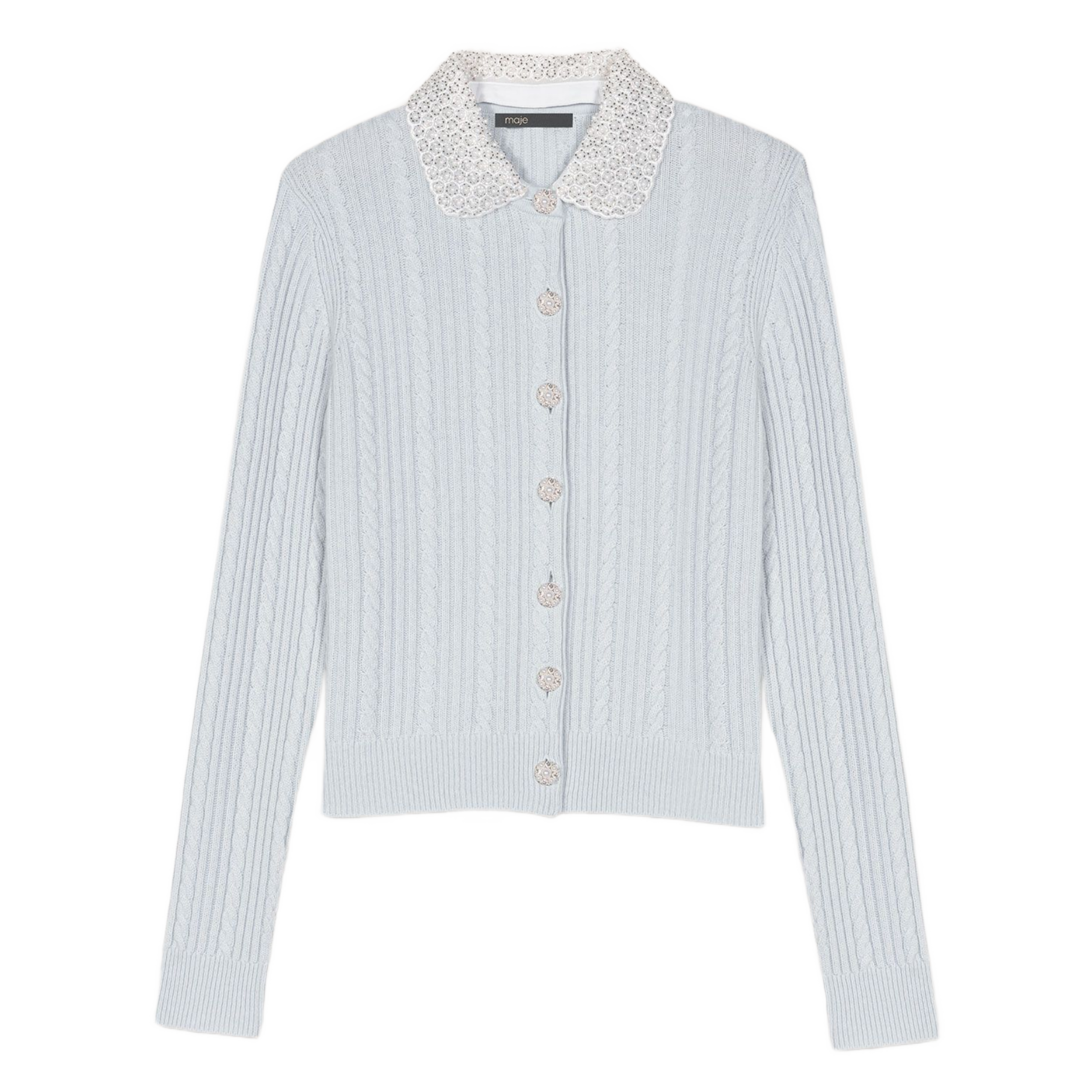 Gilet en laine mélangée | Bleu