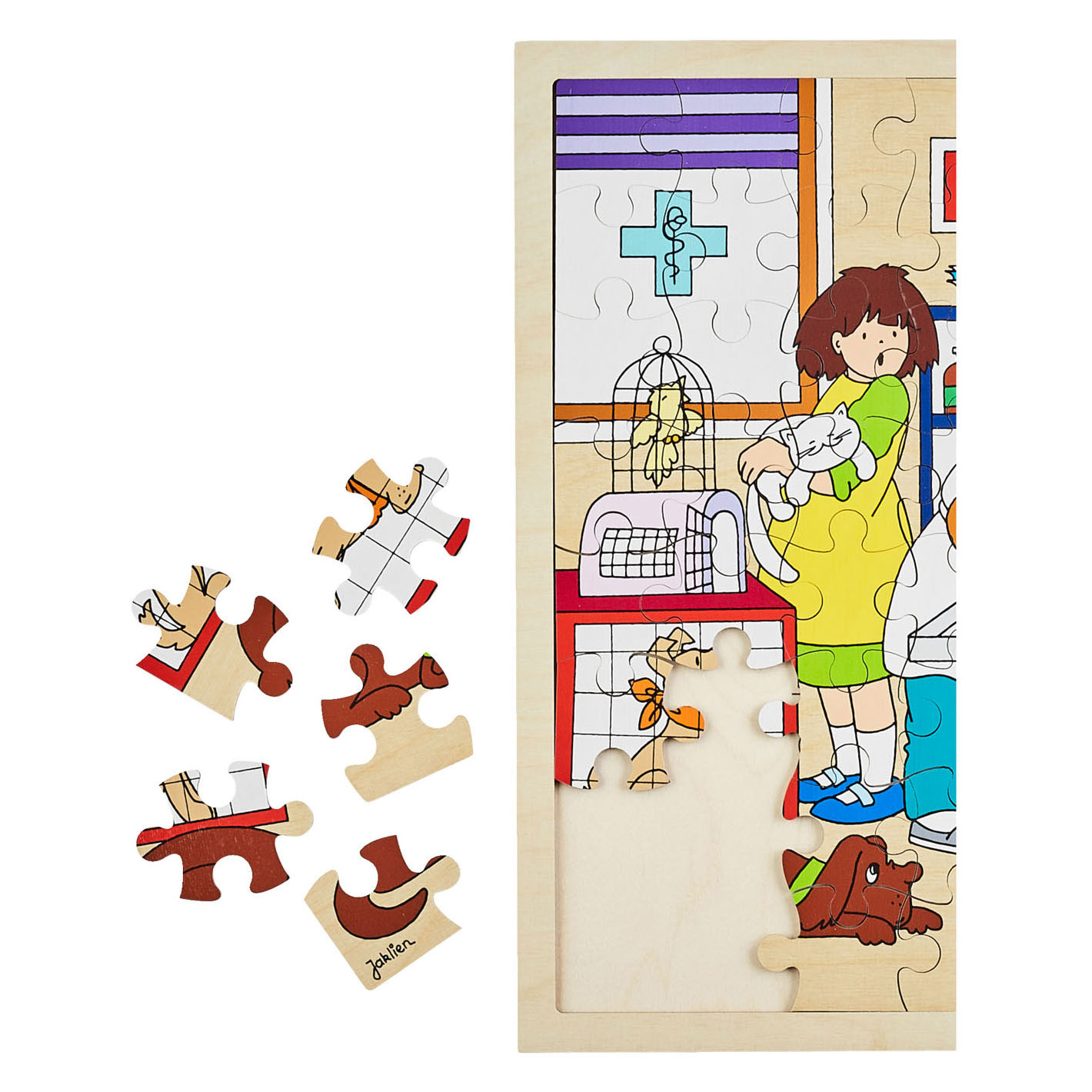Rolf - Houten Legpuzzel Dierenarts, 64st.