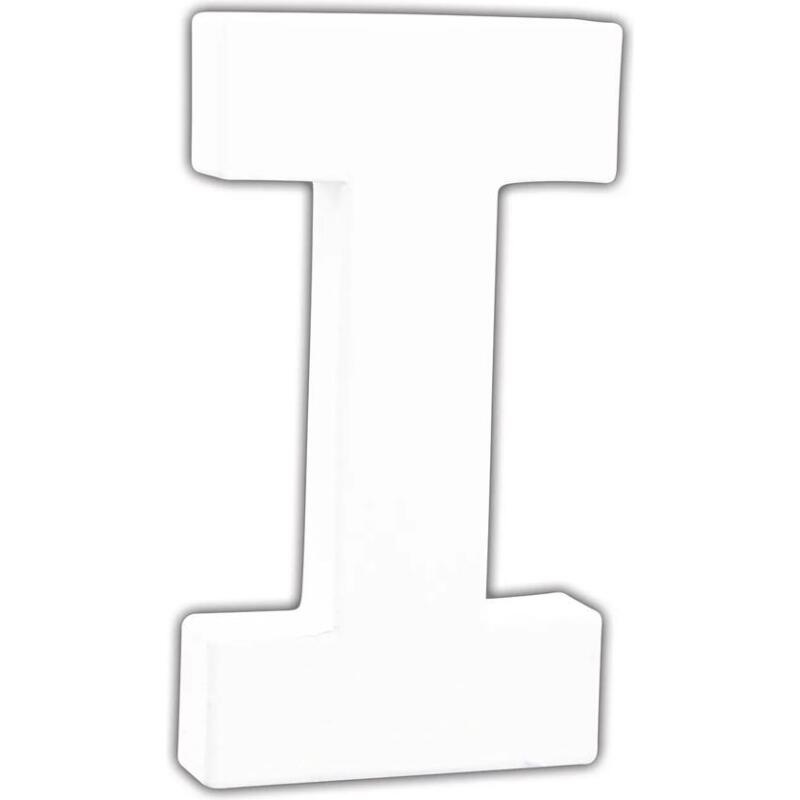 Petite lettre I 12cm - Blanc