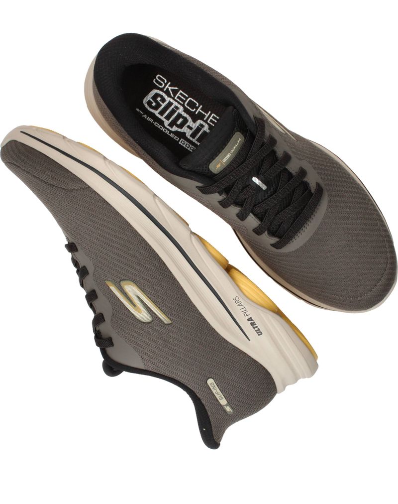Skechers Slip-Ins Go Walk 8 Pate Sneakers Taupe Heren