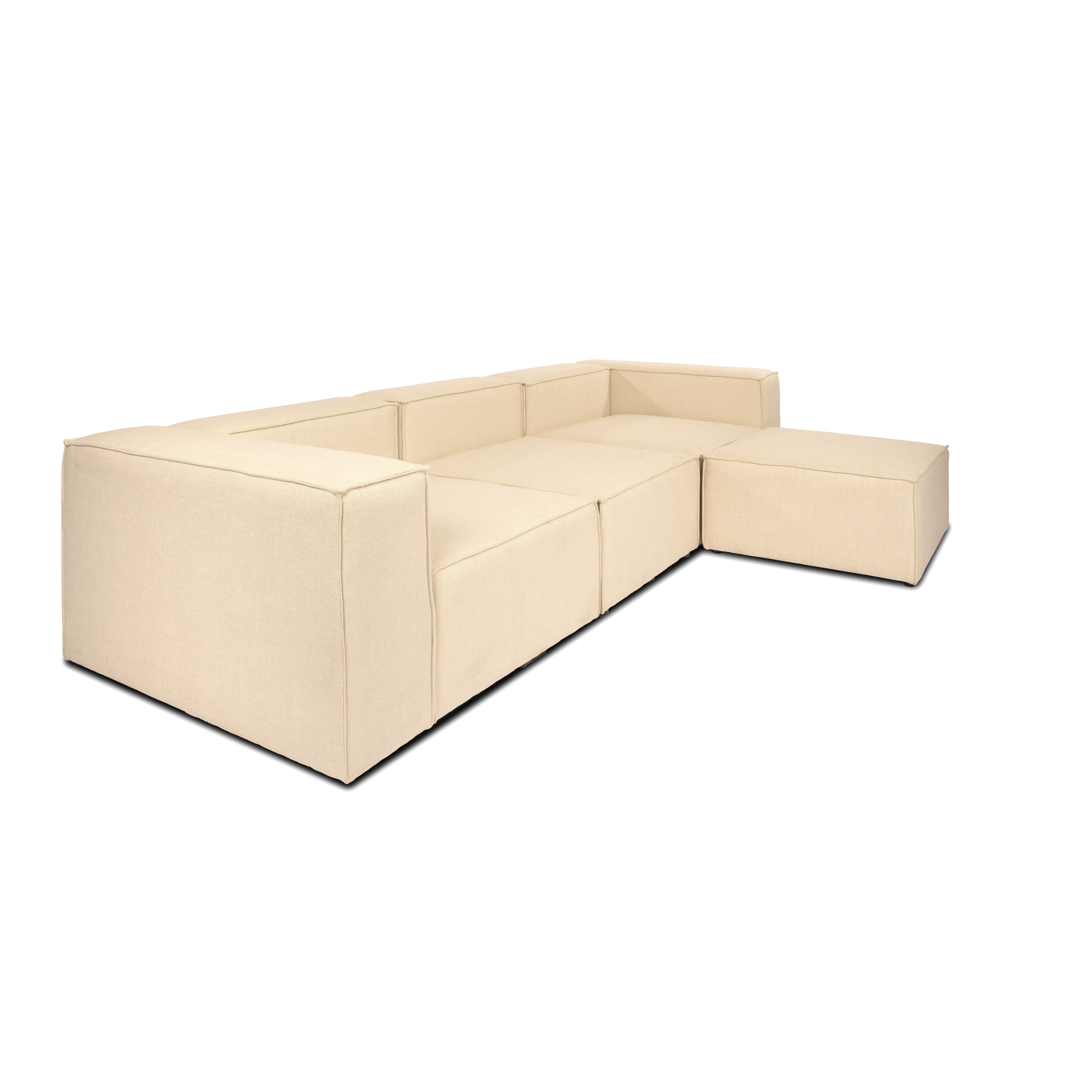 HOME DELUXE Modulares Sofa VERONA L Beige - versch. Ausführungen