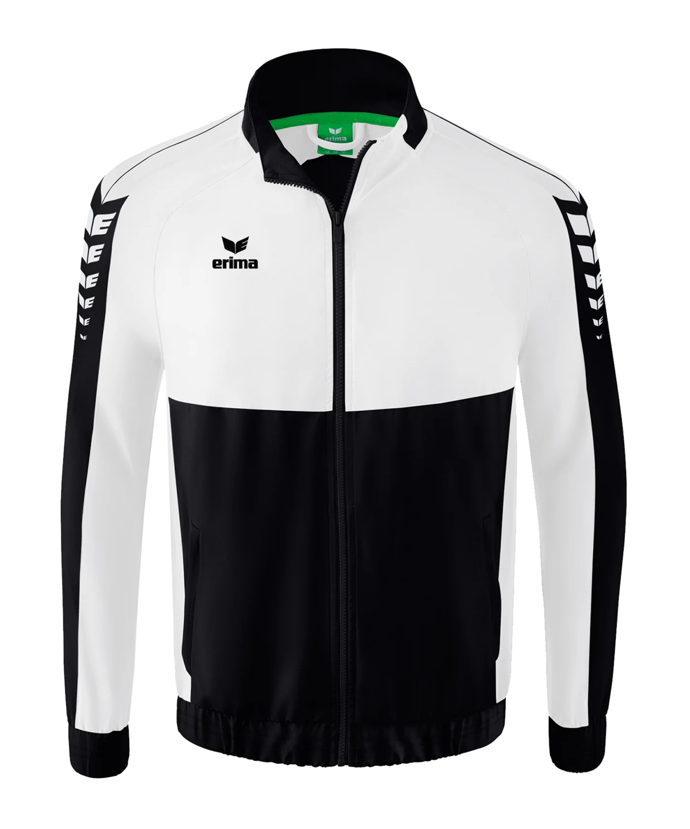 Erima Six Wings Präsentationsjacke Schwarz Weiss