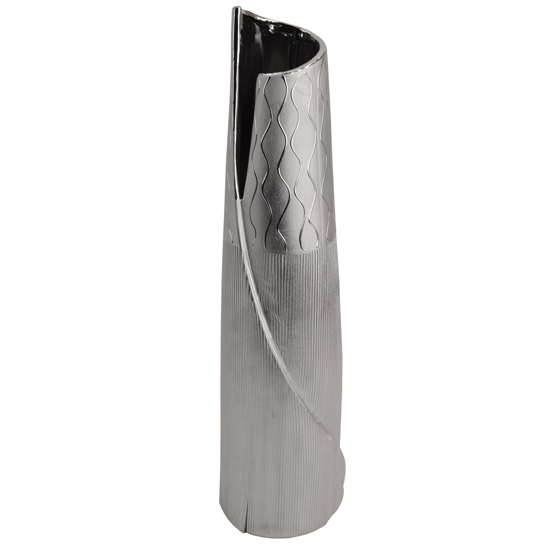 Vase - silber - 50 cm