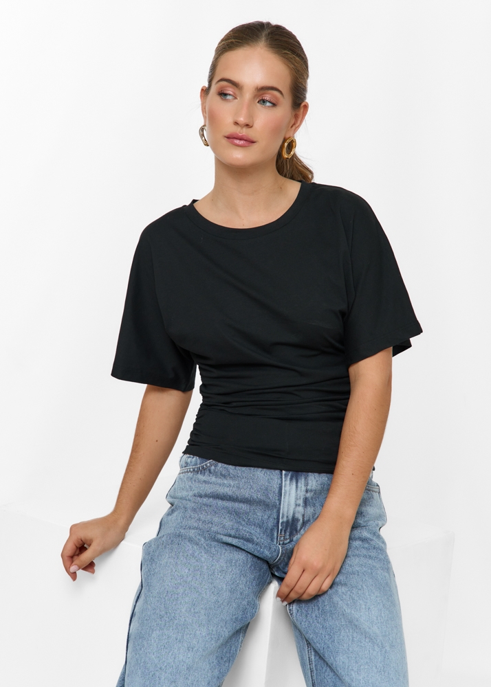 Fleur t-shirt zwart