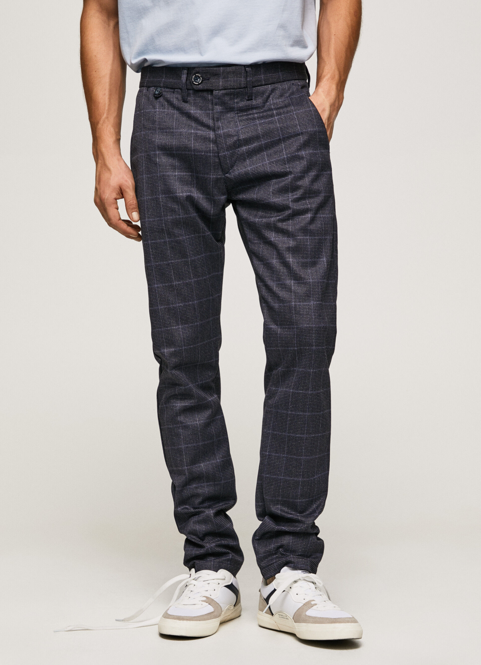 Calça chino regular Stanley - azul dulwich