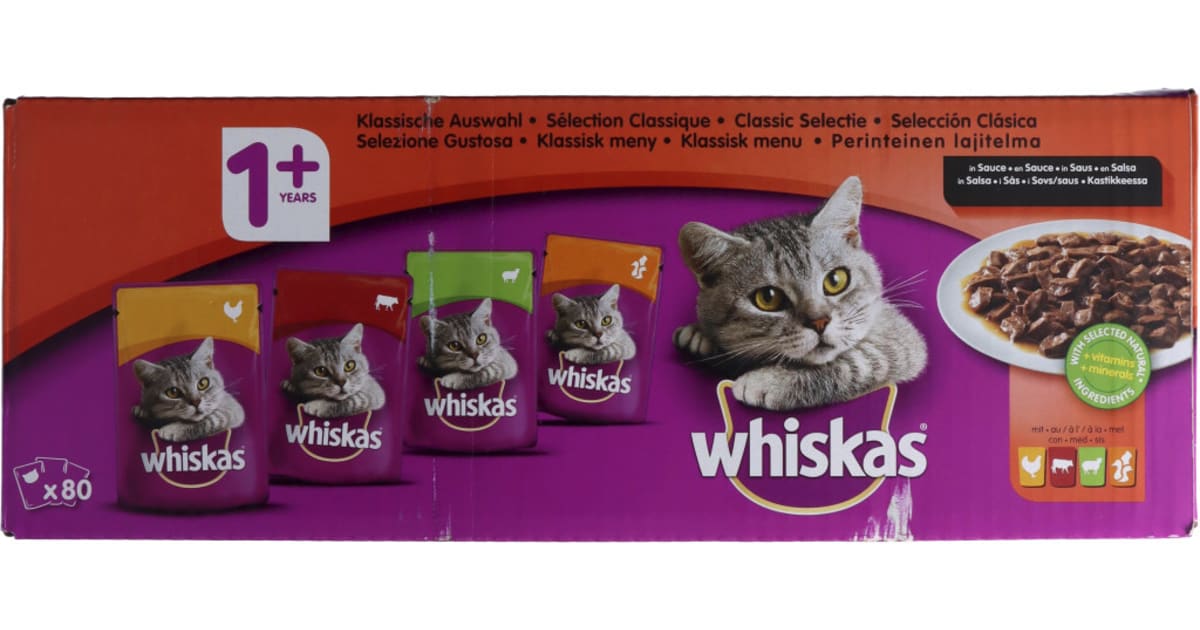 WHISKAS Klassische Auswahl 80x 100 gr