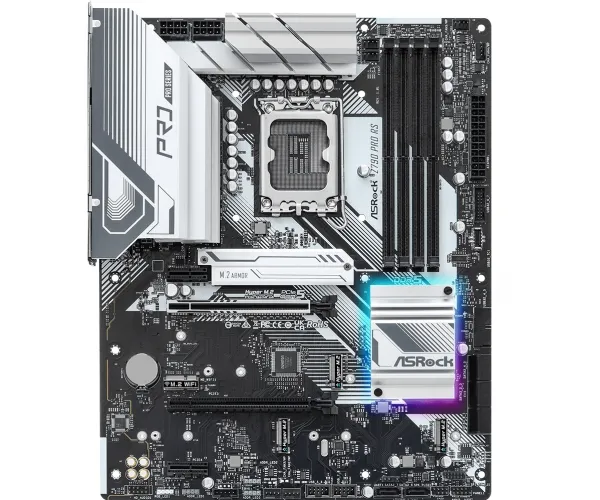 ASRock Z790 PRO RS - Bundkort - LGA1700 sokkel - Z790 chipset - onboard grafik (CPU påkrævet) - HD Audio (8-kanaler)