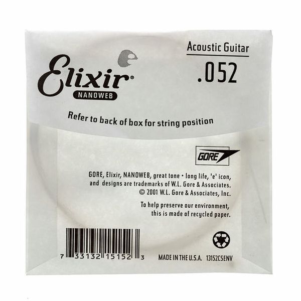 Elixir .052 Western Guitar