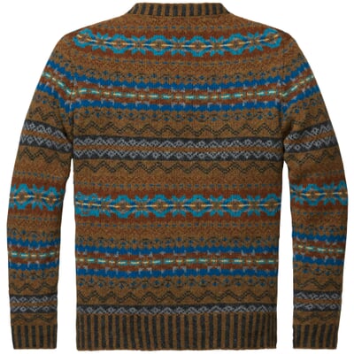 Herrenpullover gemustert, Braun