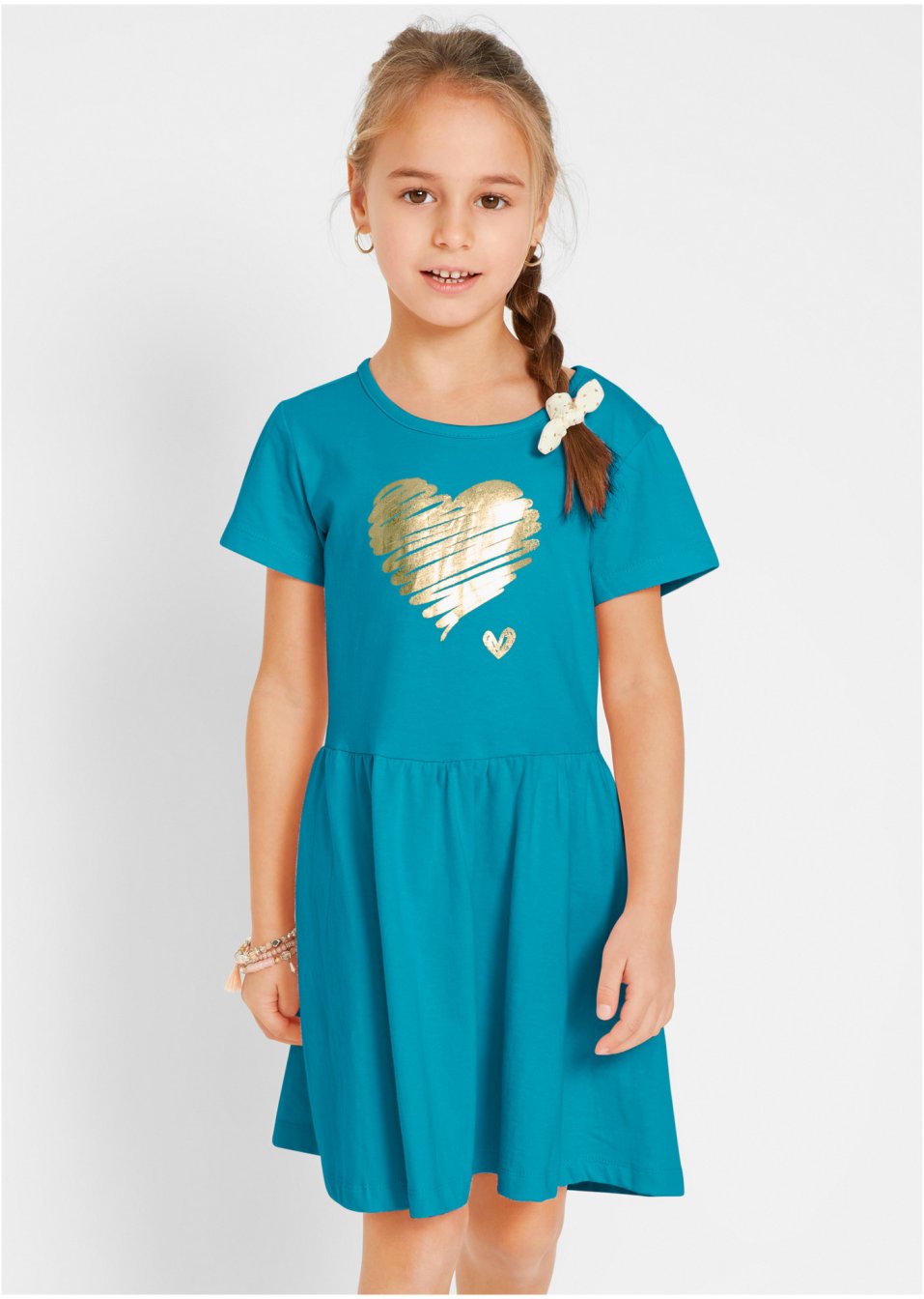 Lot de 2 robes fille en jersey avec imprimé