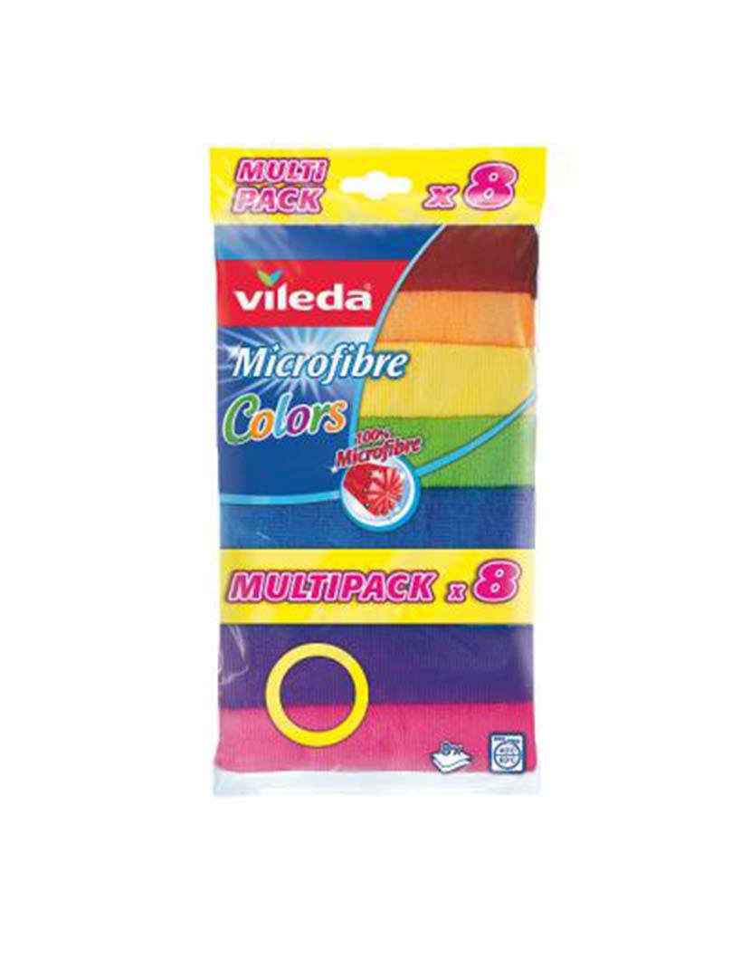 Colors Microfiber Cloths 8 Pack