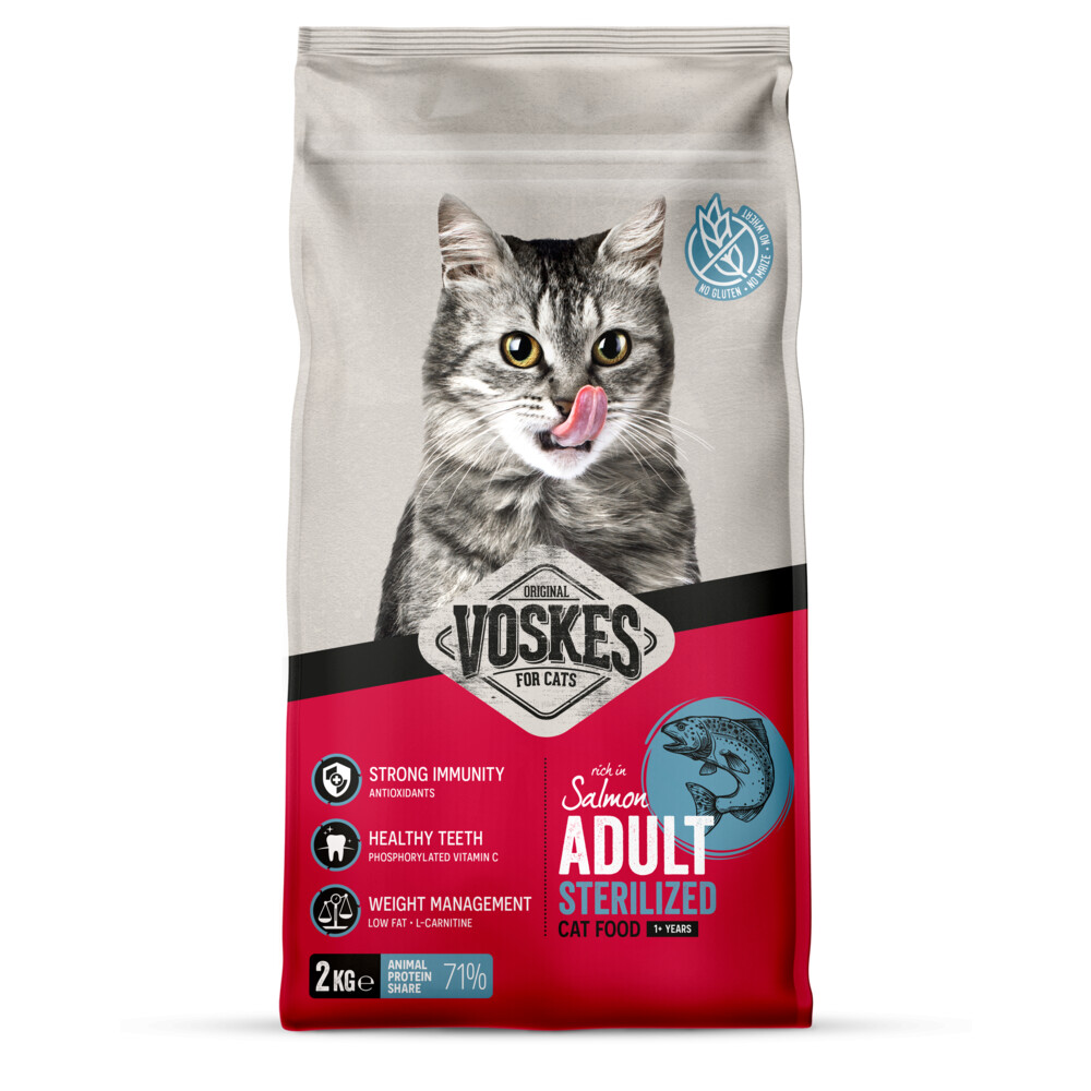 Voskes Kattenbrokken Sterilized Adult Zalm2 kg