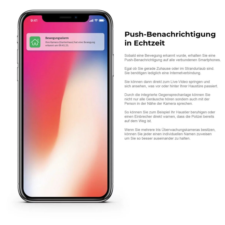 LUVISION Kabellose WLAN Solar IP Kamera Wifi Überwachungskamera mit Akku Solarpanel Sonnenkollektor Bewegungsserkennung