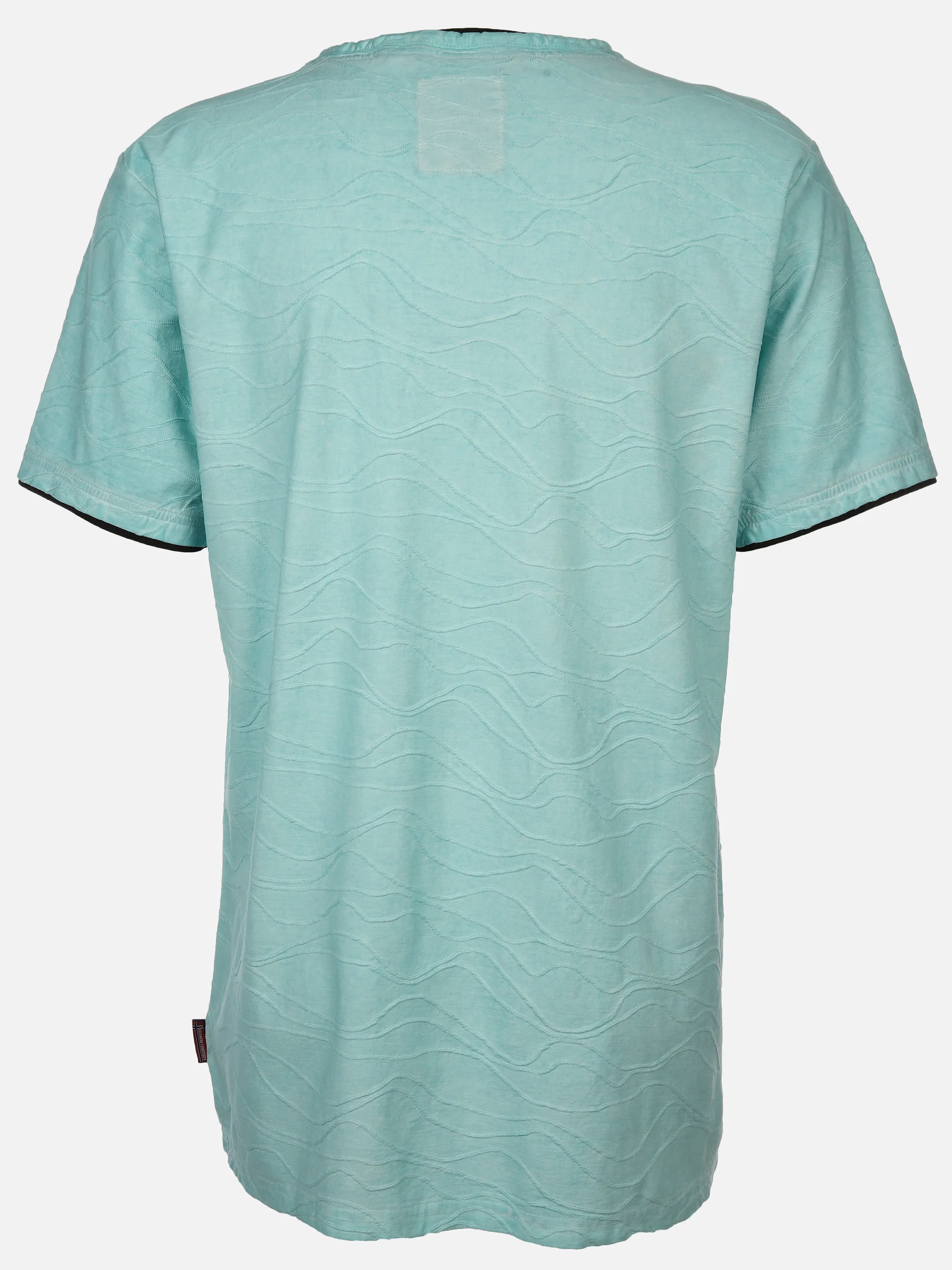 Herren Henleyshirt mit 2in1 Kragen