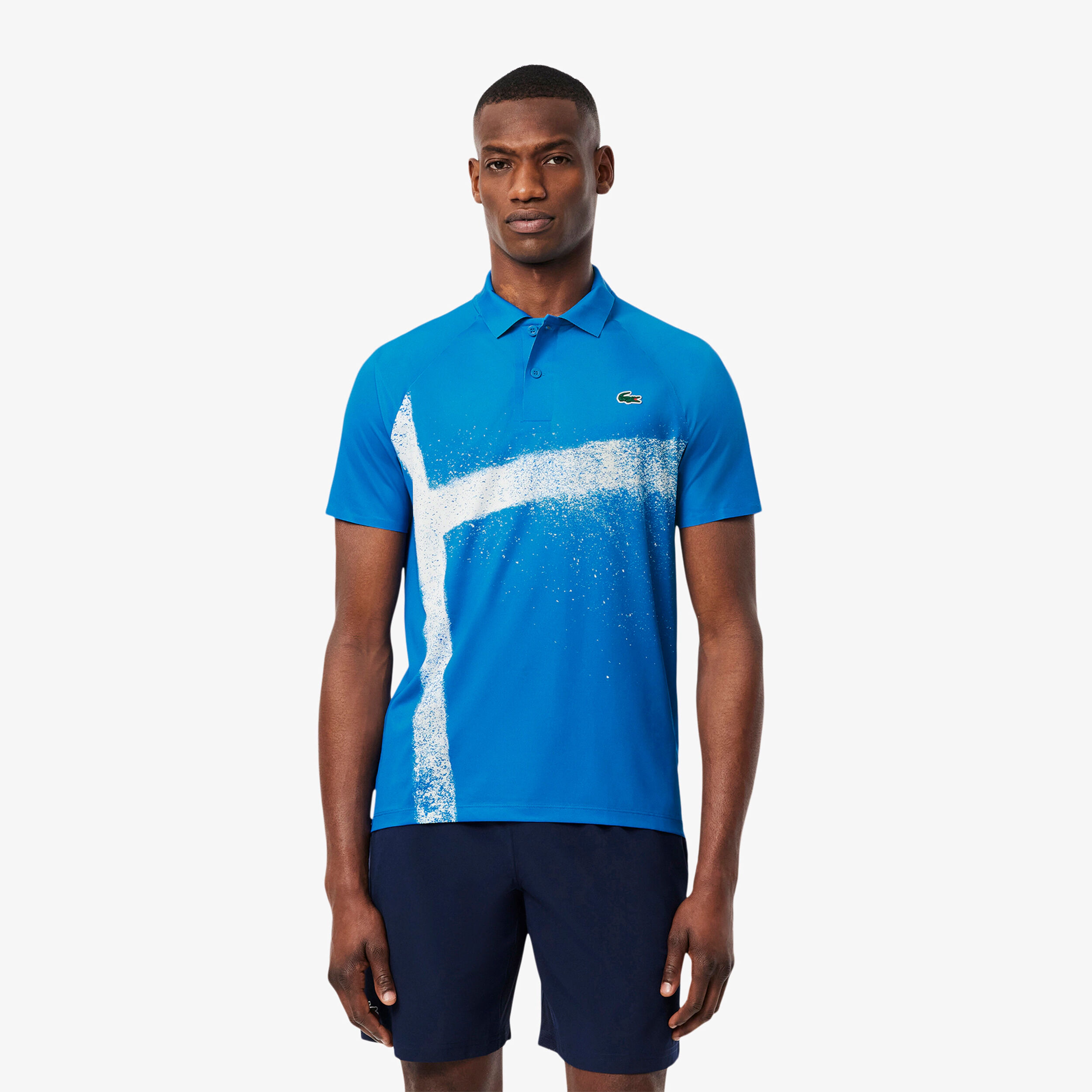 Lacoste Djokovic Polo Hommes - Bleu , Blanc