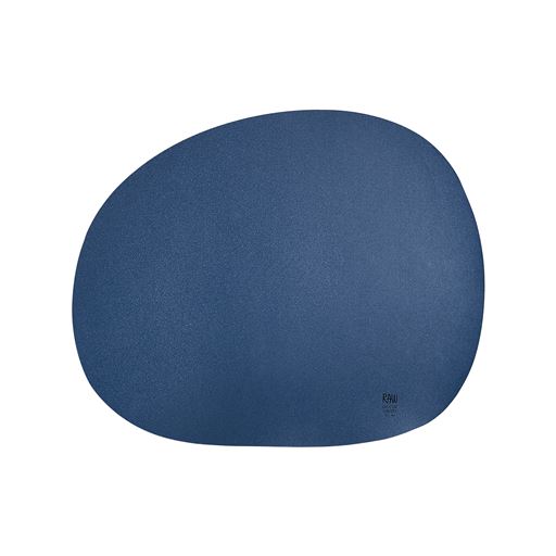RAW Organic Dækkeserviet, Dark Blue, 33,5x41 cm