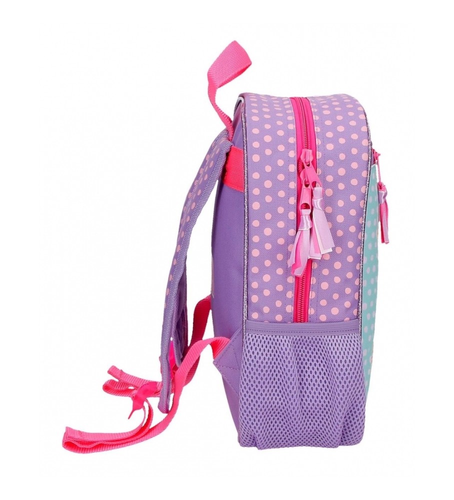 Mochila Disney Minnie hoje é meu dia adaptável para carro 28 cm lilás