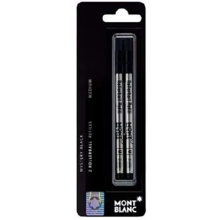 MONTBLANC 107877 Rollerballmine M, schwarz, 2 Stück
