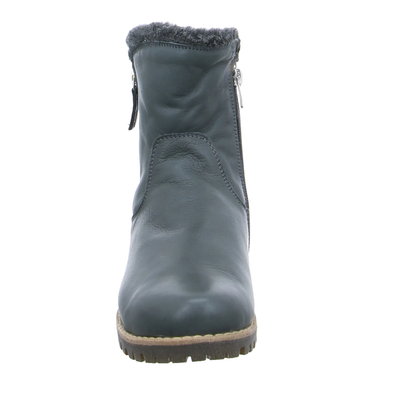 ANDREA CONTI Boot Grau Leder  mit Wechselfussbett