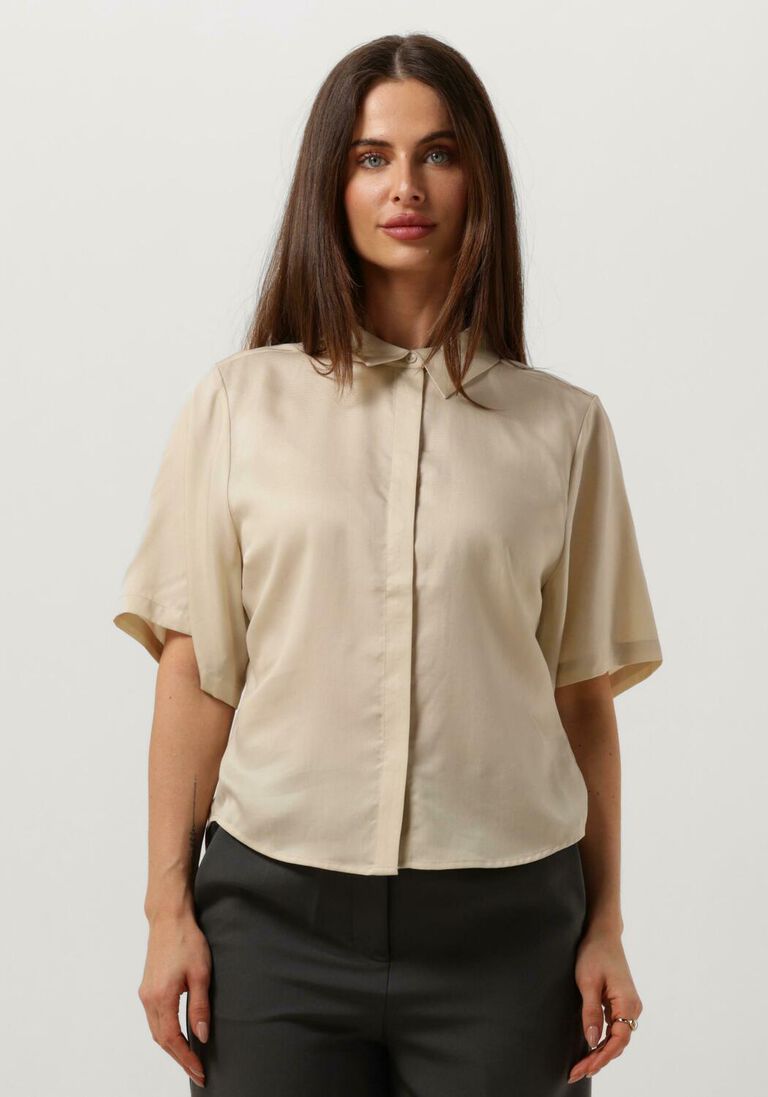 ANOTHER LABEL beige another label blouse dache shirt s/s