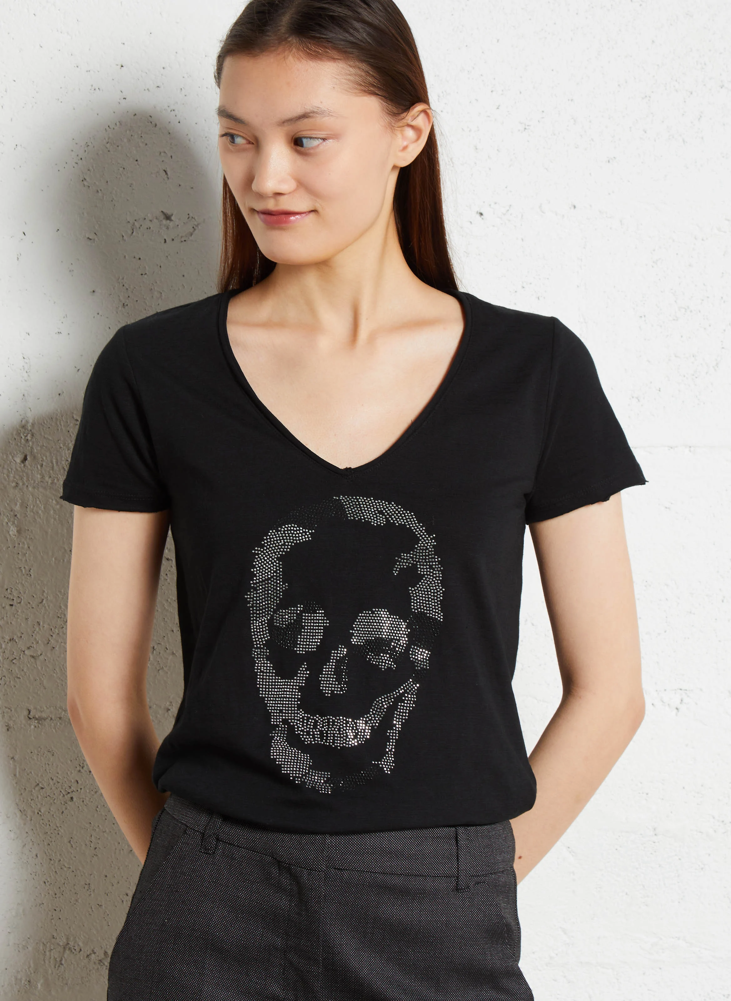 Tee-shirt tête de mort | Noir