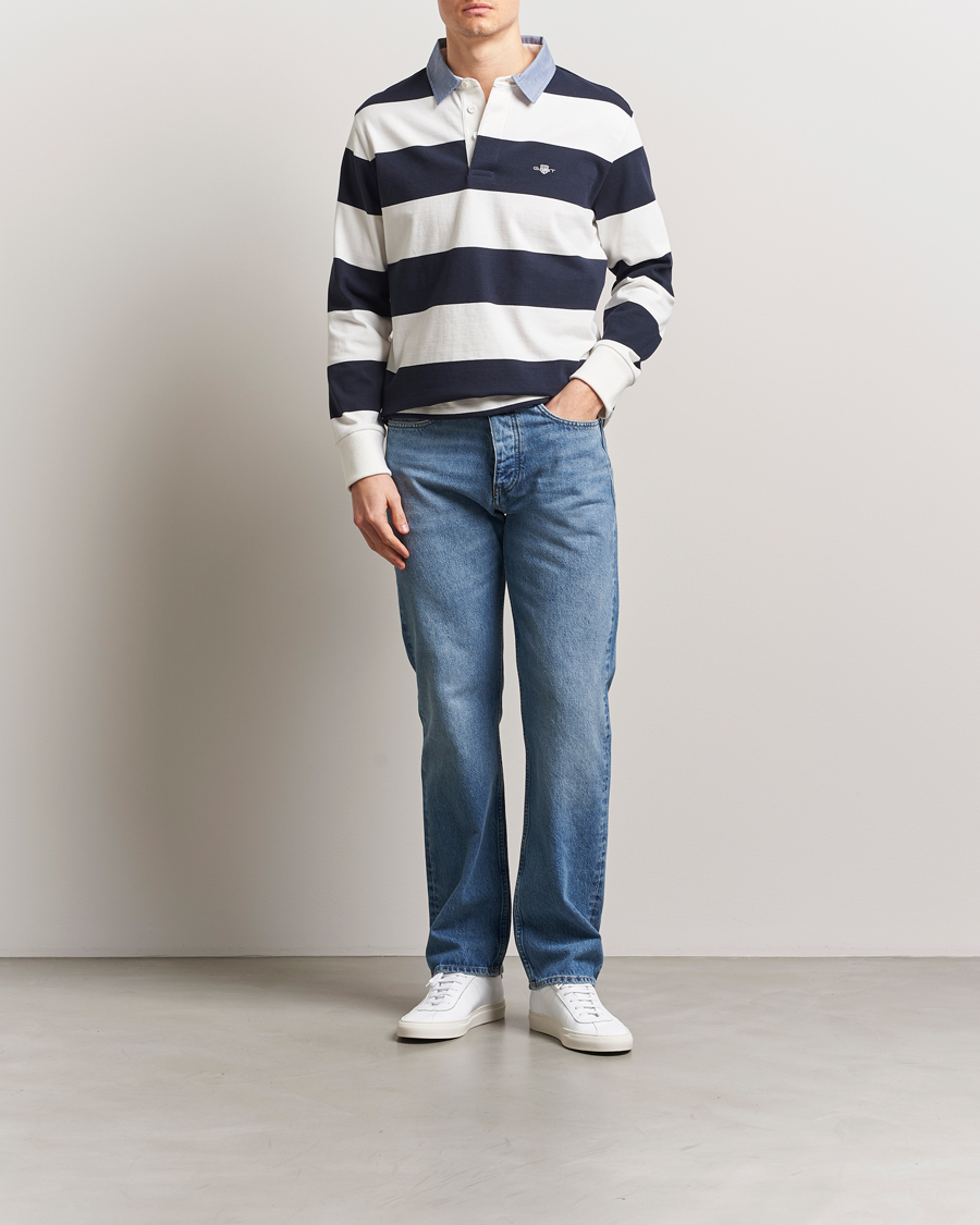 GANT Chambray Barstriped Rugger Eggshell