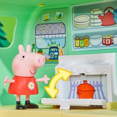 Peppa Gris Campingvogn Lekesett med Figurer