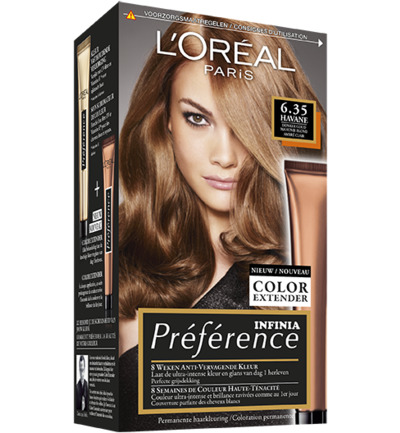 L’Oréal Preference 6.35 Havane Donker Goud Mahonie Blond (1 set)