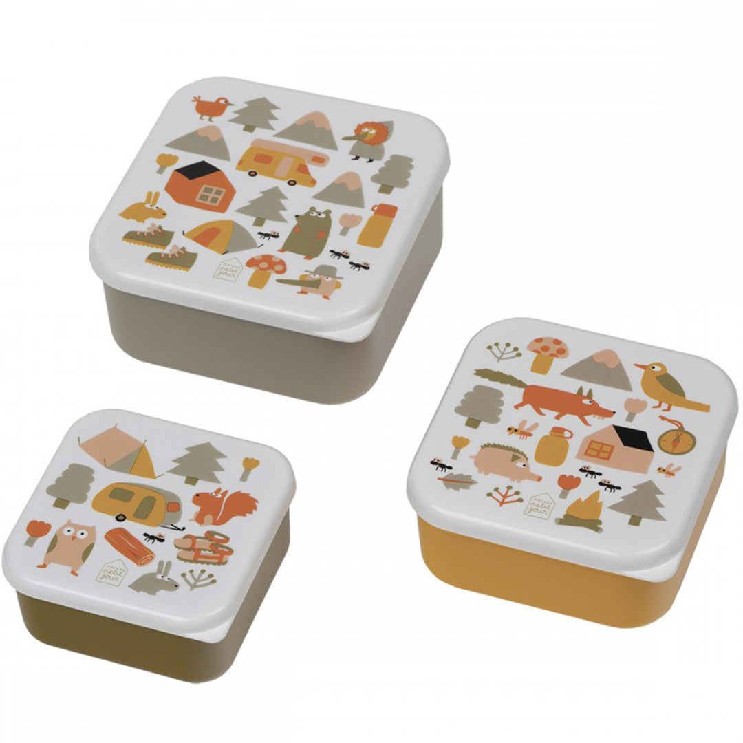 maison petit jour snackdoosjes het avontuur - 3st