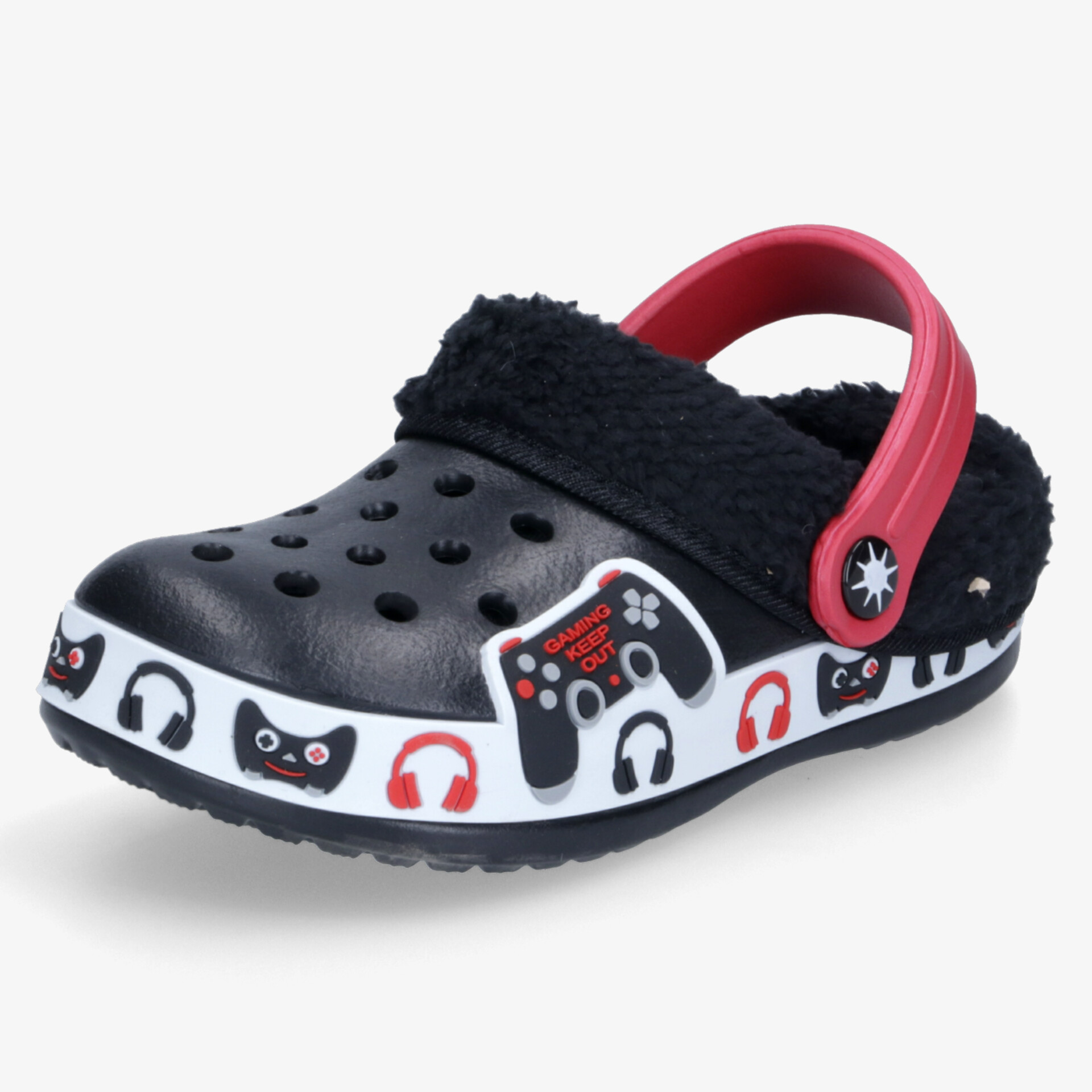 DooDogs Kinder Hausschuhe schwarz