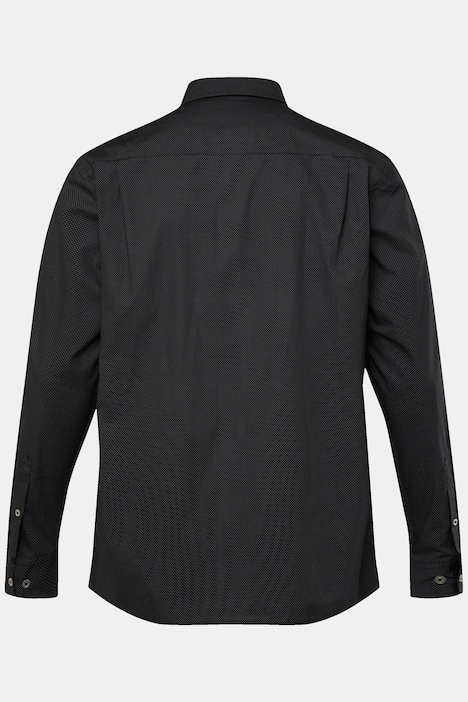 Boston Park Hemd, Langarm, Minimal-Muster, Buttondown-Kragen, Comfort Fit, bis 8 XL