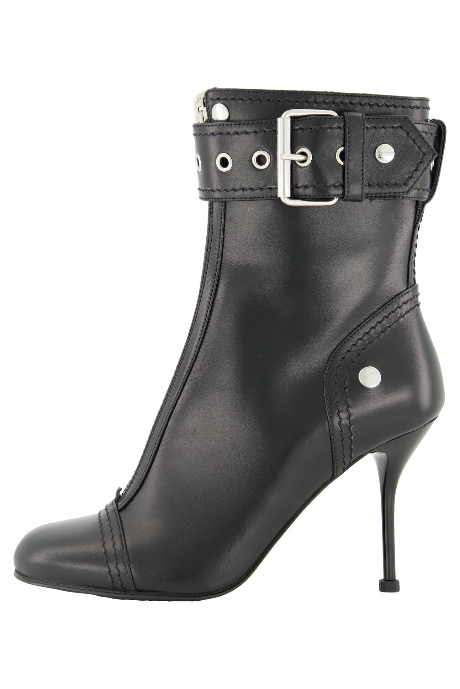Alexander McQueen| Damen Stiefelette ANKLE BOOTIE aus Leder
