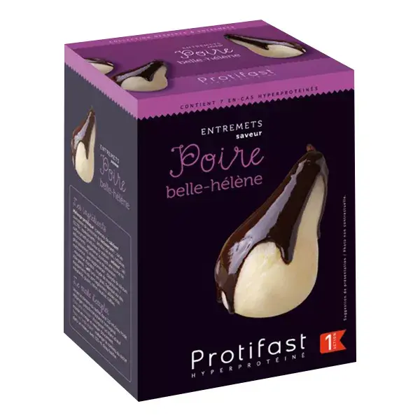 Sobremesa Protifast Alta Proteína Pêra Belle-Helène 7 Sachês