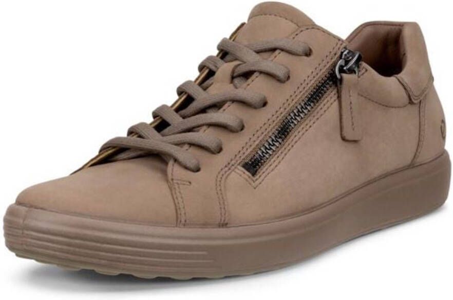 ECCO -art-490553 60418-taupe-dames-veter rits-nubuck