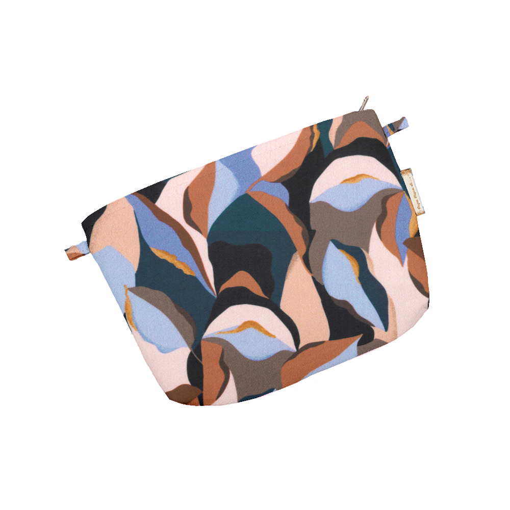 Petite Pochette En Coton Vague D'automne